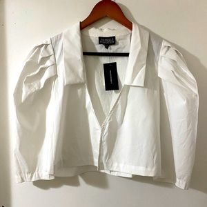 Danielle Bernstein poplin top